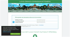 Desktop Screenshot of lucas-cranach-gymnasium.de